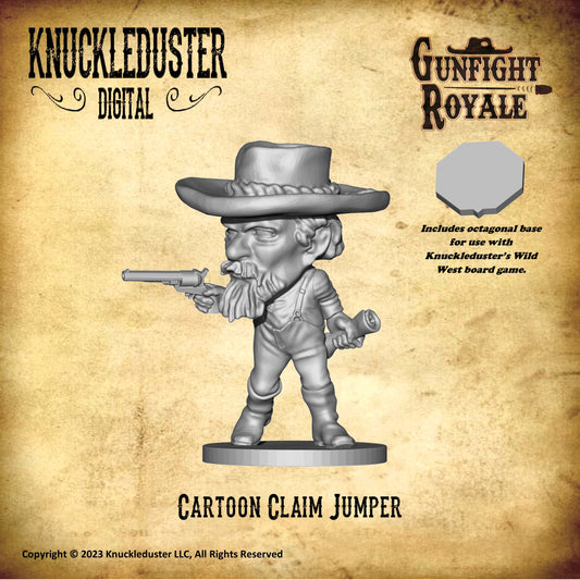 Gunfight Royale Cartoon Claim Jumper STL