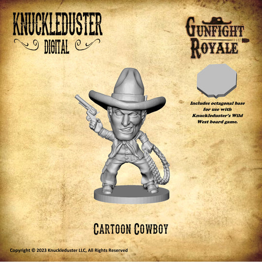 Gunfight Royale Cartoon Cowboy STLs