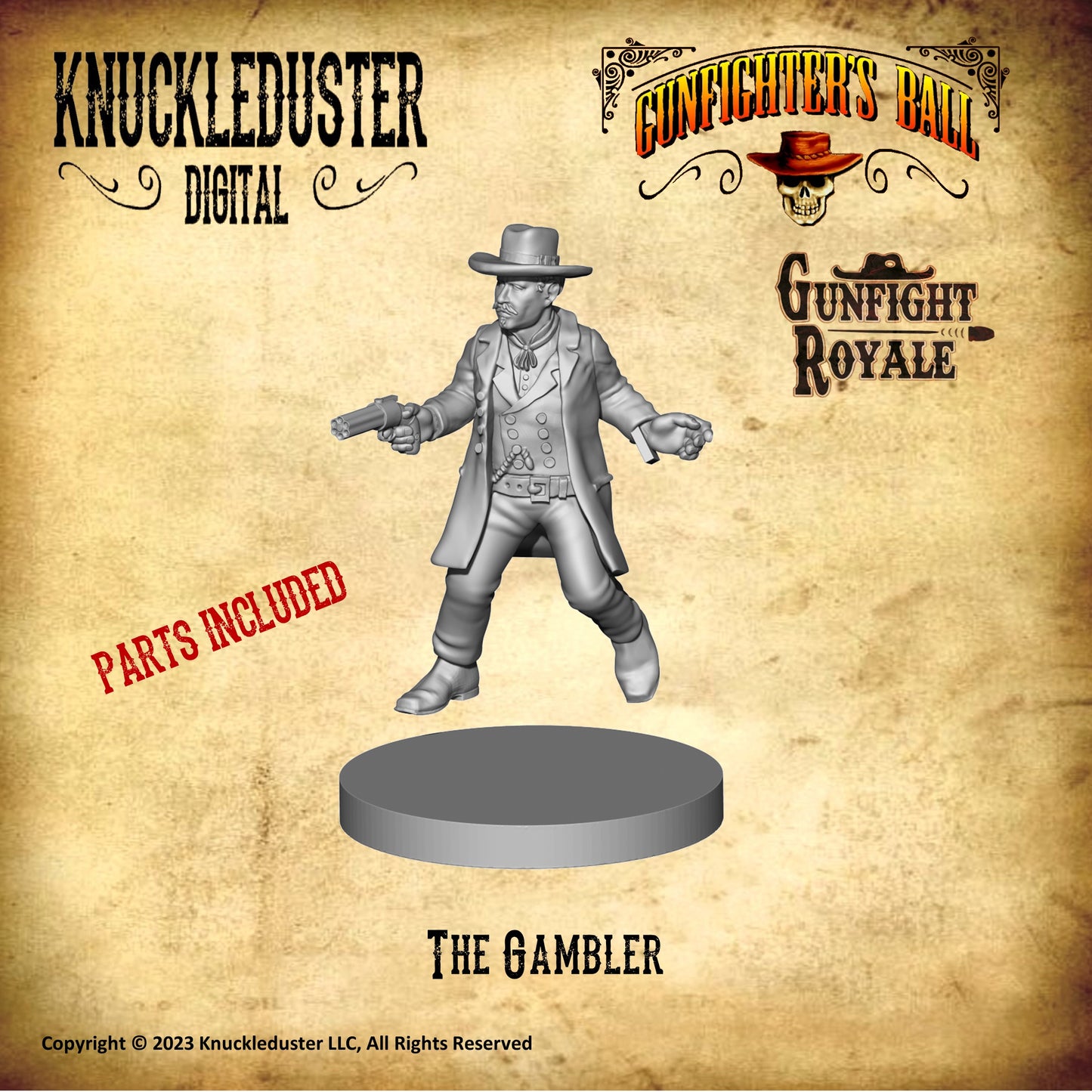 Gunfighter's Ball Gambler (STLs)