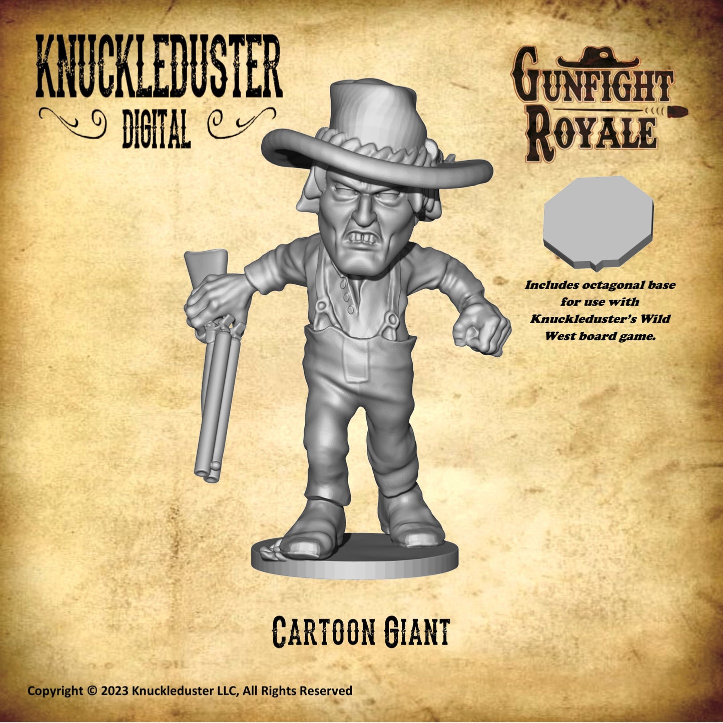 Gunfight Royale Cartoon Giant STL