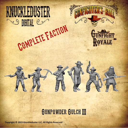 Gunpowder Gulch III Printable Faction (STLs)