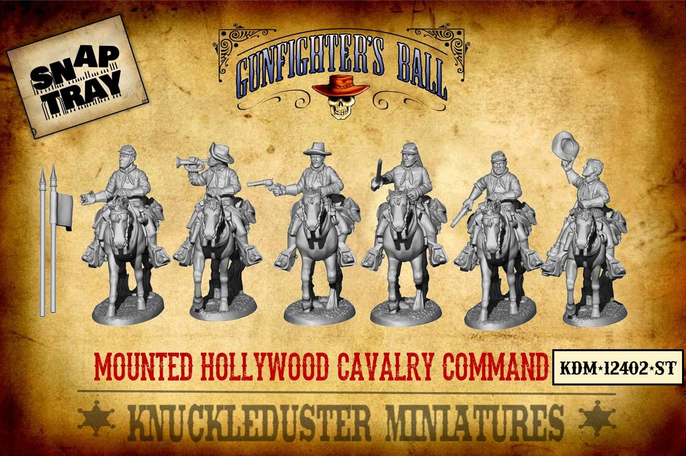 Mounted Hollywood Cavalry Command SNAP TRAY!