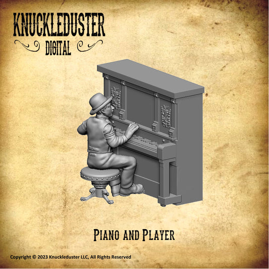 Piano and Player (Downloadable STLs)