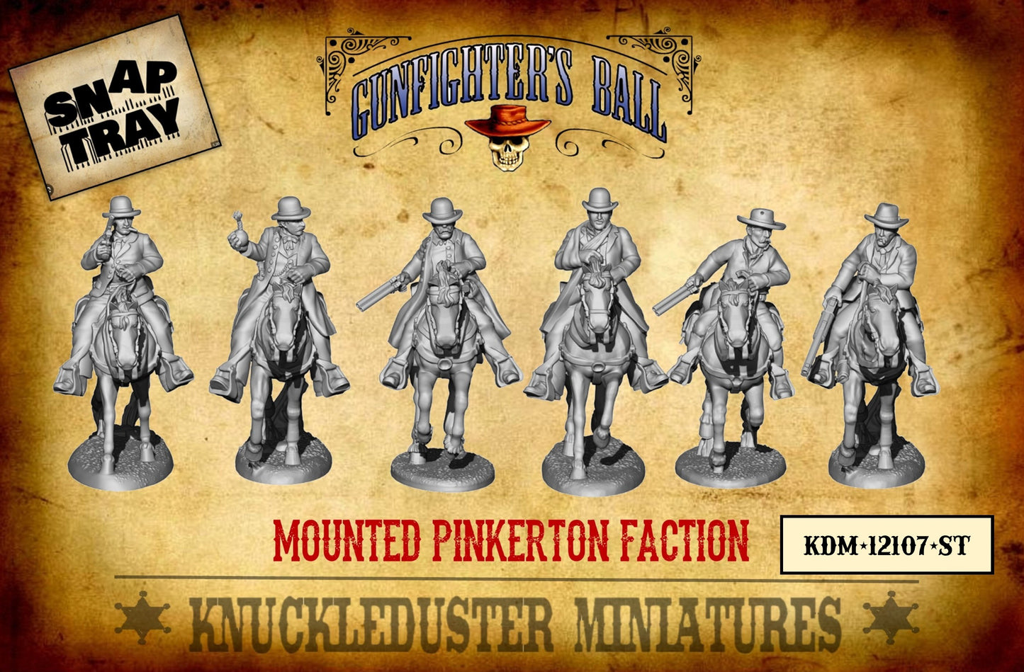 Mounted Pinkerton Faction SNAP TRAY!