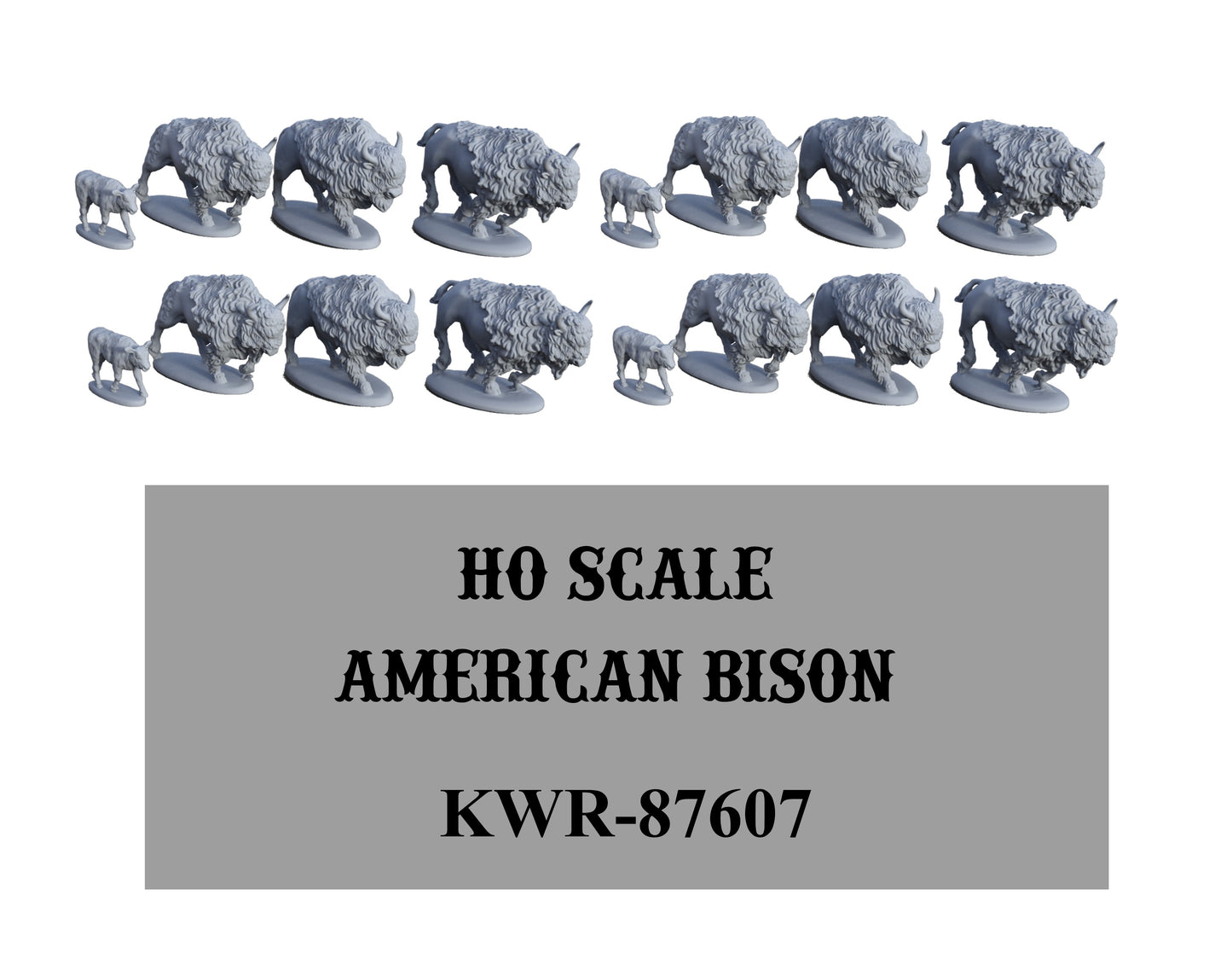 HO-Scale Bison