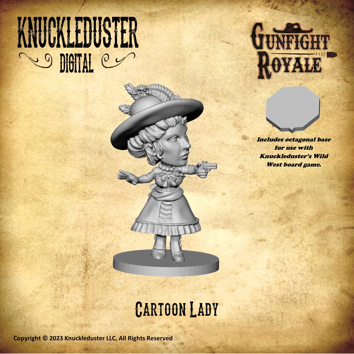 Gunfight Royale Cartoon Lady STLs