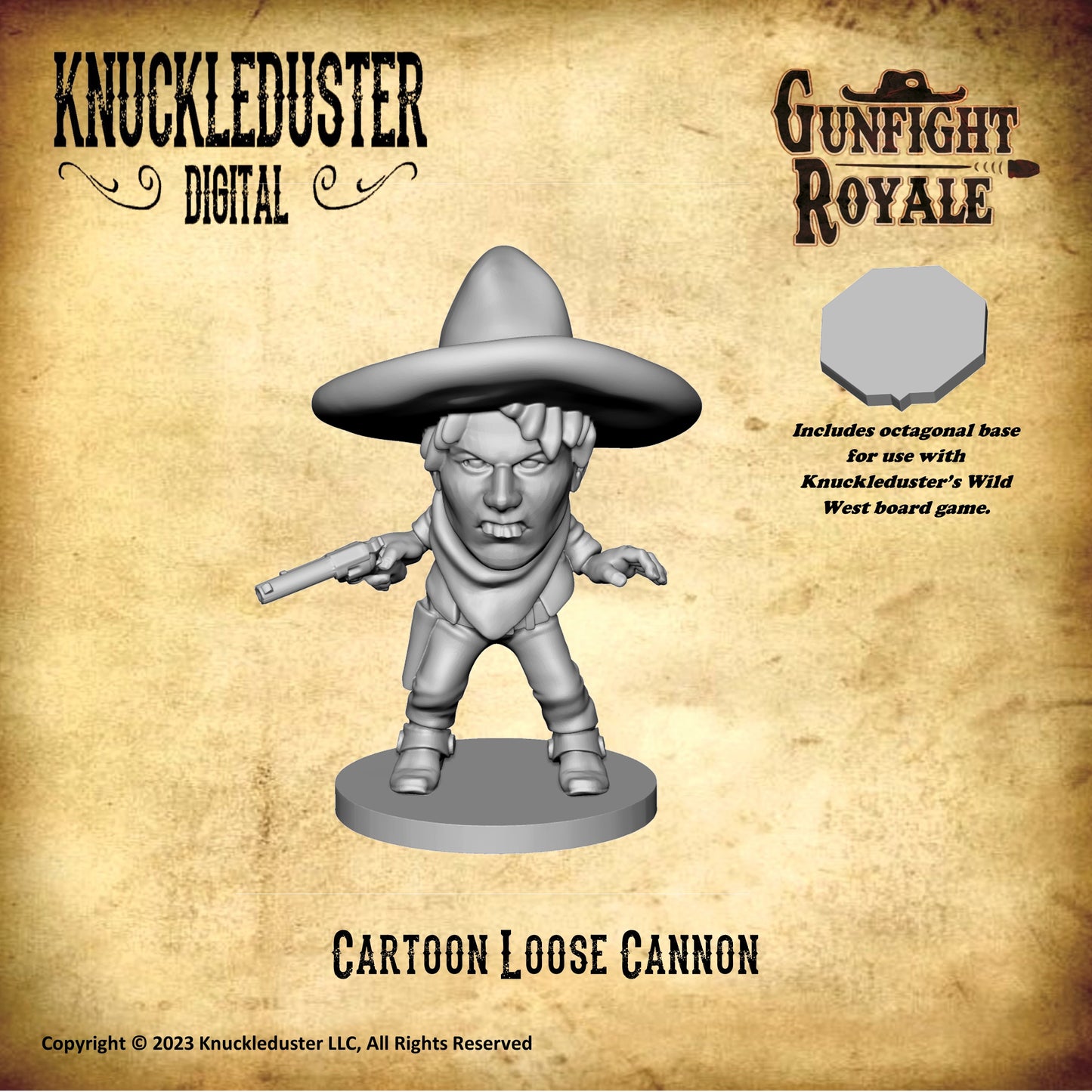 Gunfight Royale Cartoon Loose Cannon STLs