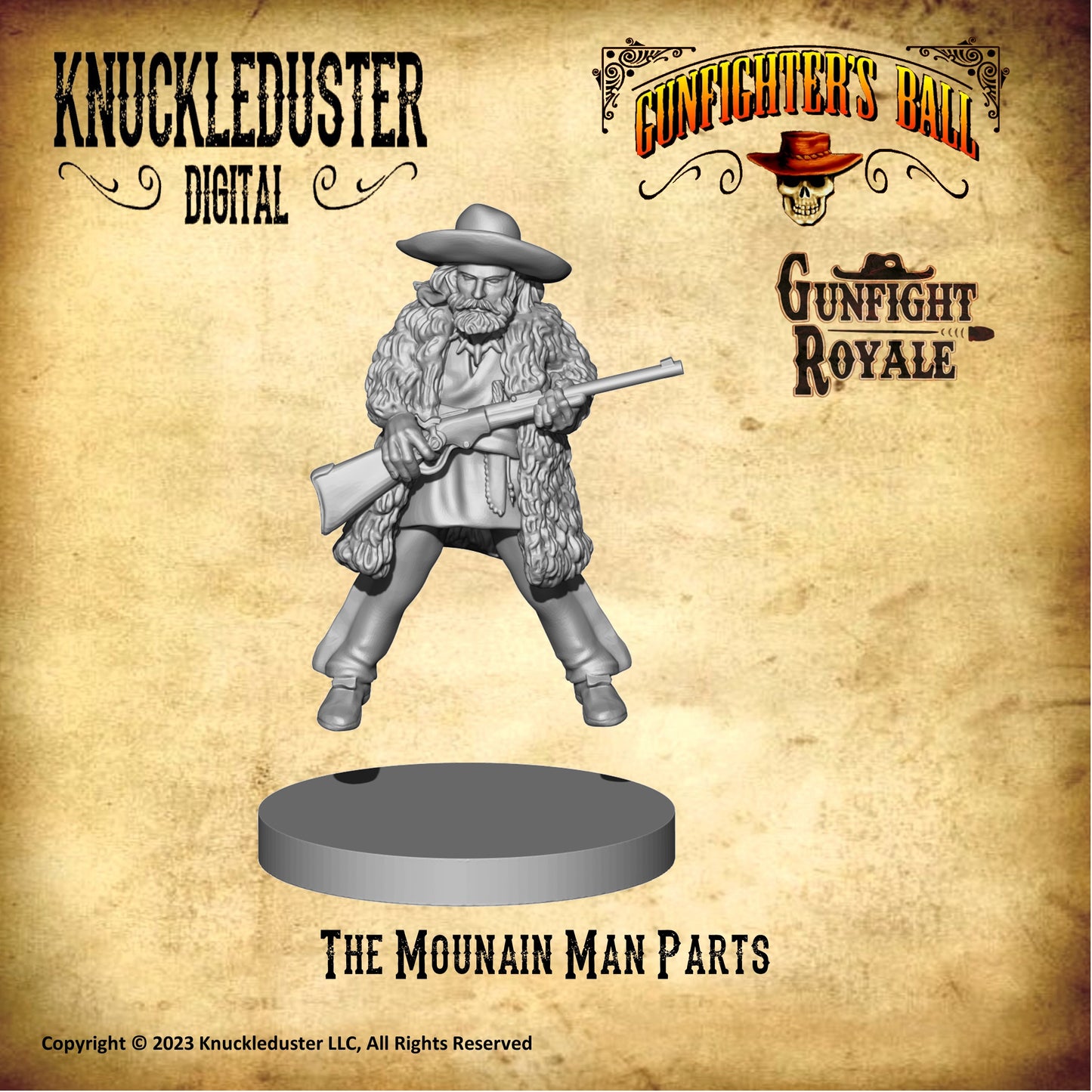 Gunfighter's Ball Mountain Man (STLs)