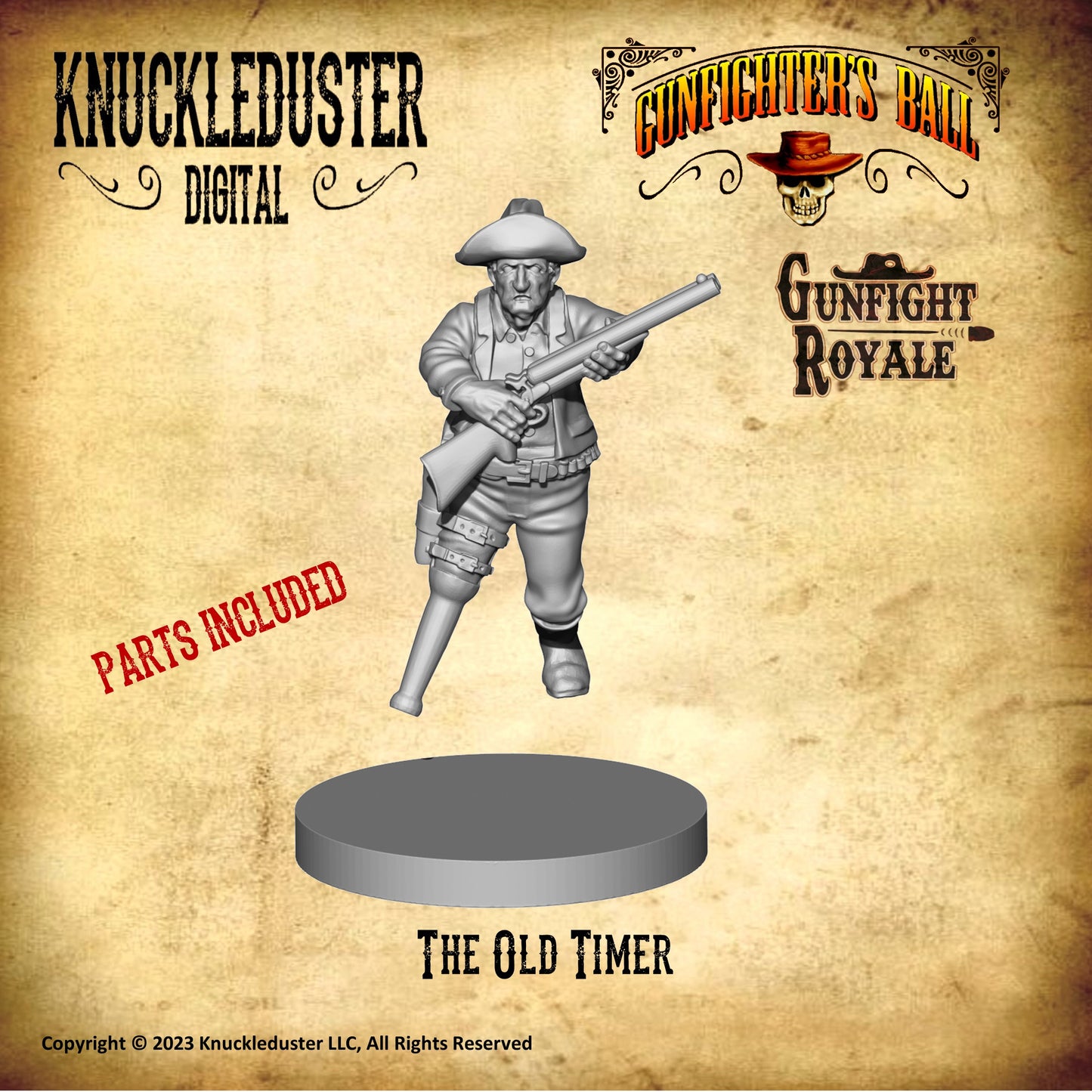 Gunfighter's Ball Old Timer (STLs)