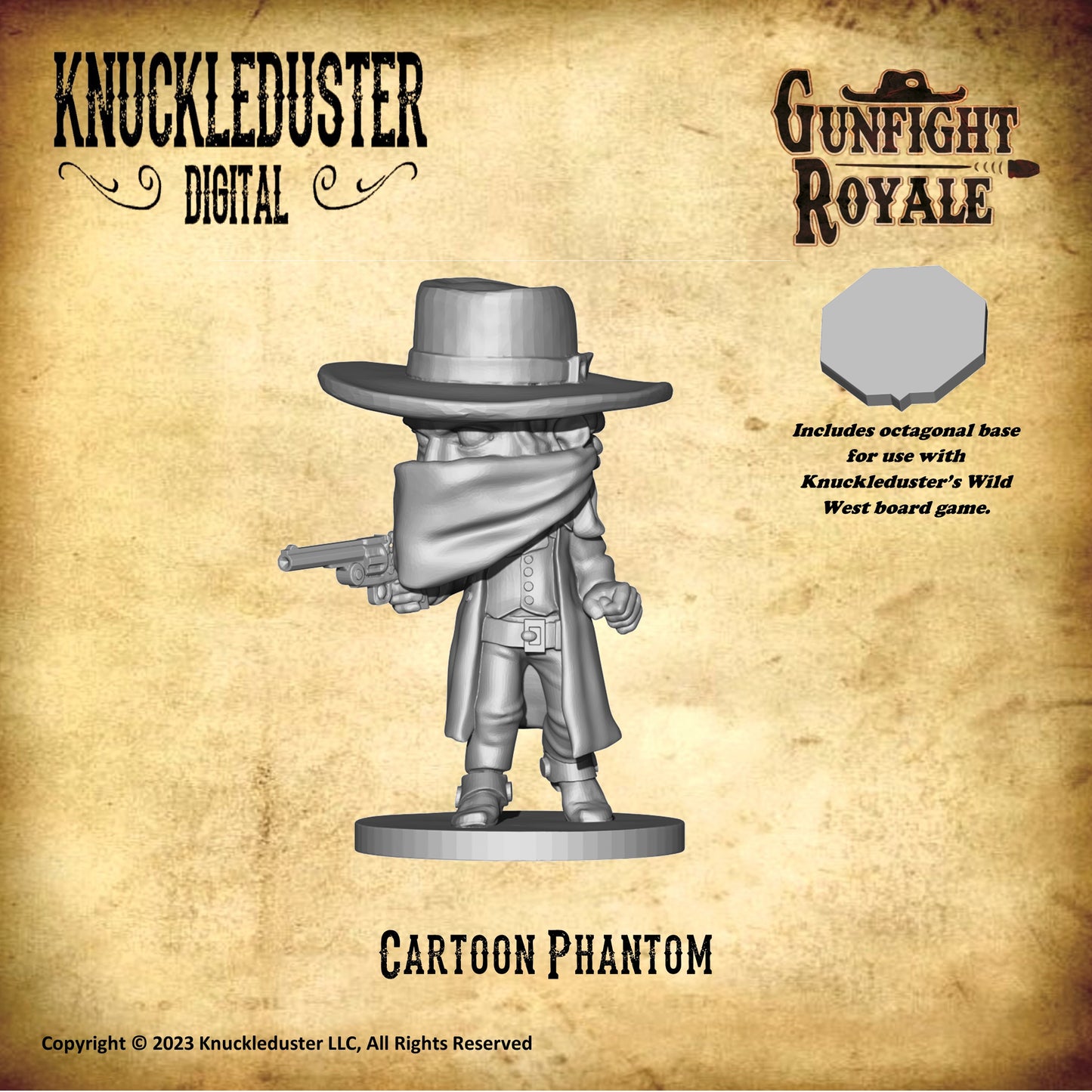 Gunfight Royale Cartoon Phantom STL