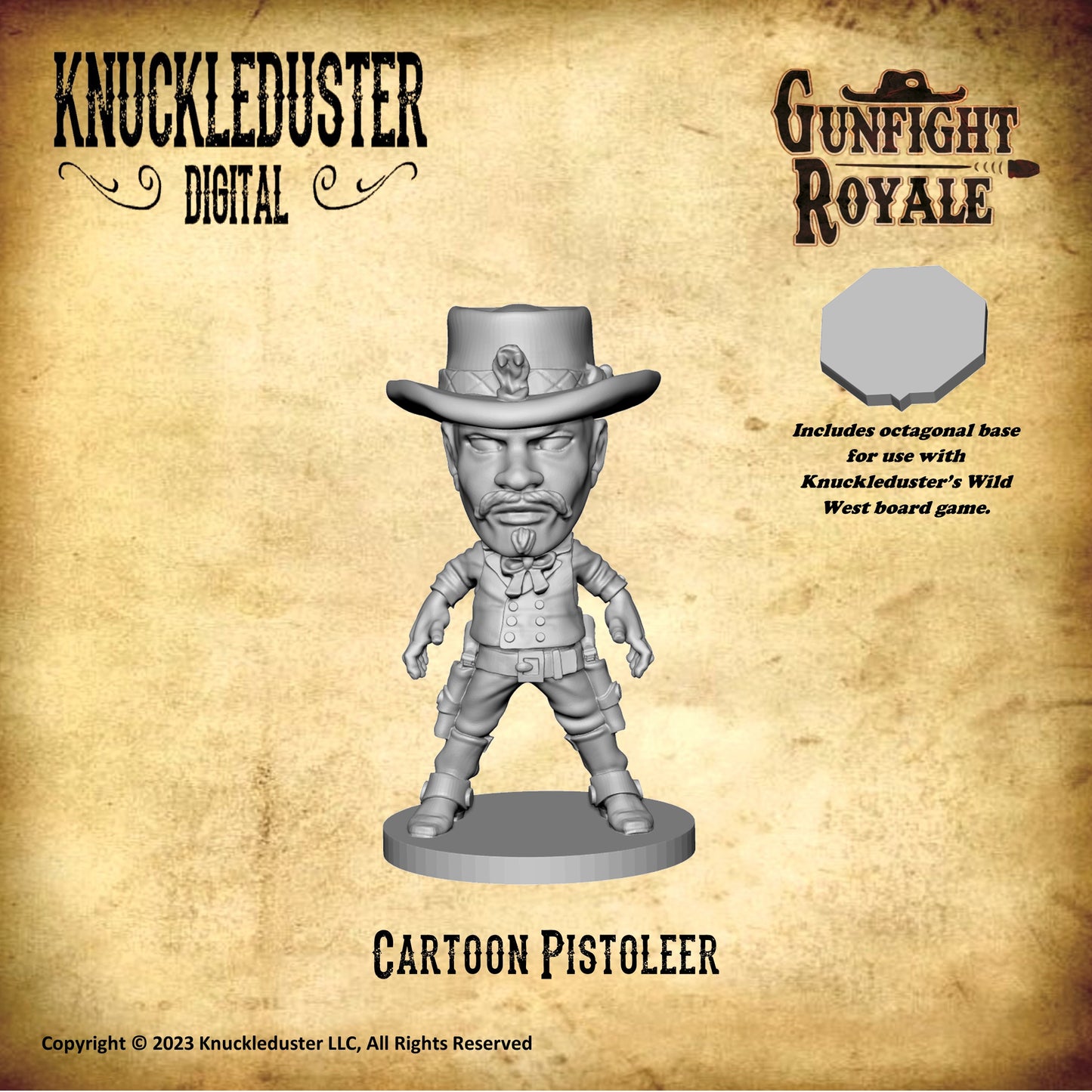 Gunfight Royale Cartoon Pistoleer STLs