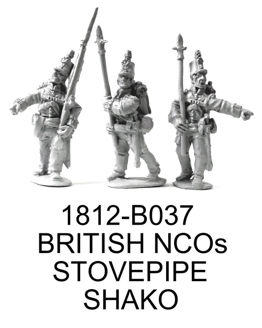 British NCOs in Stovepipe Shakos