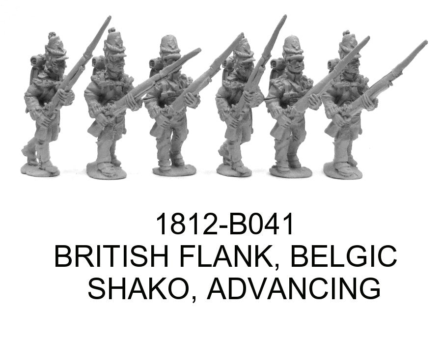British Flank Company in Belgic Shakos Advancing