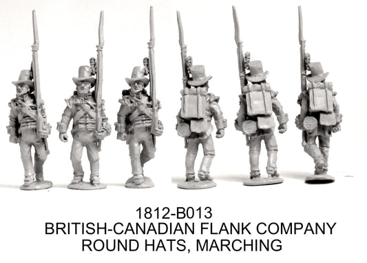 British-Canadian Infantry Flank Co. Round Hats Marching
