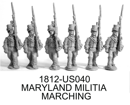 US Maryland Militia Marching