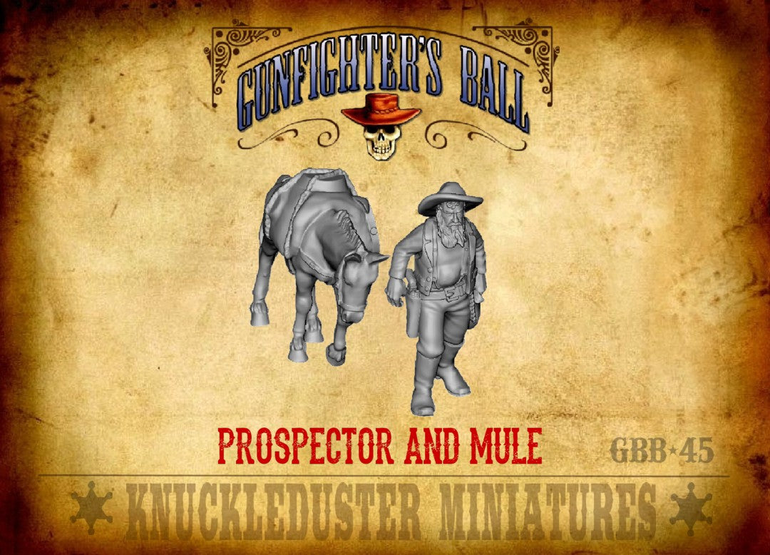 Prospector and Mule – KnuckledusterMiniatures