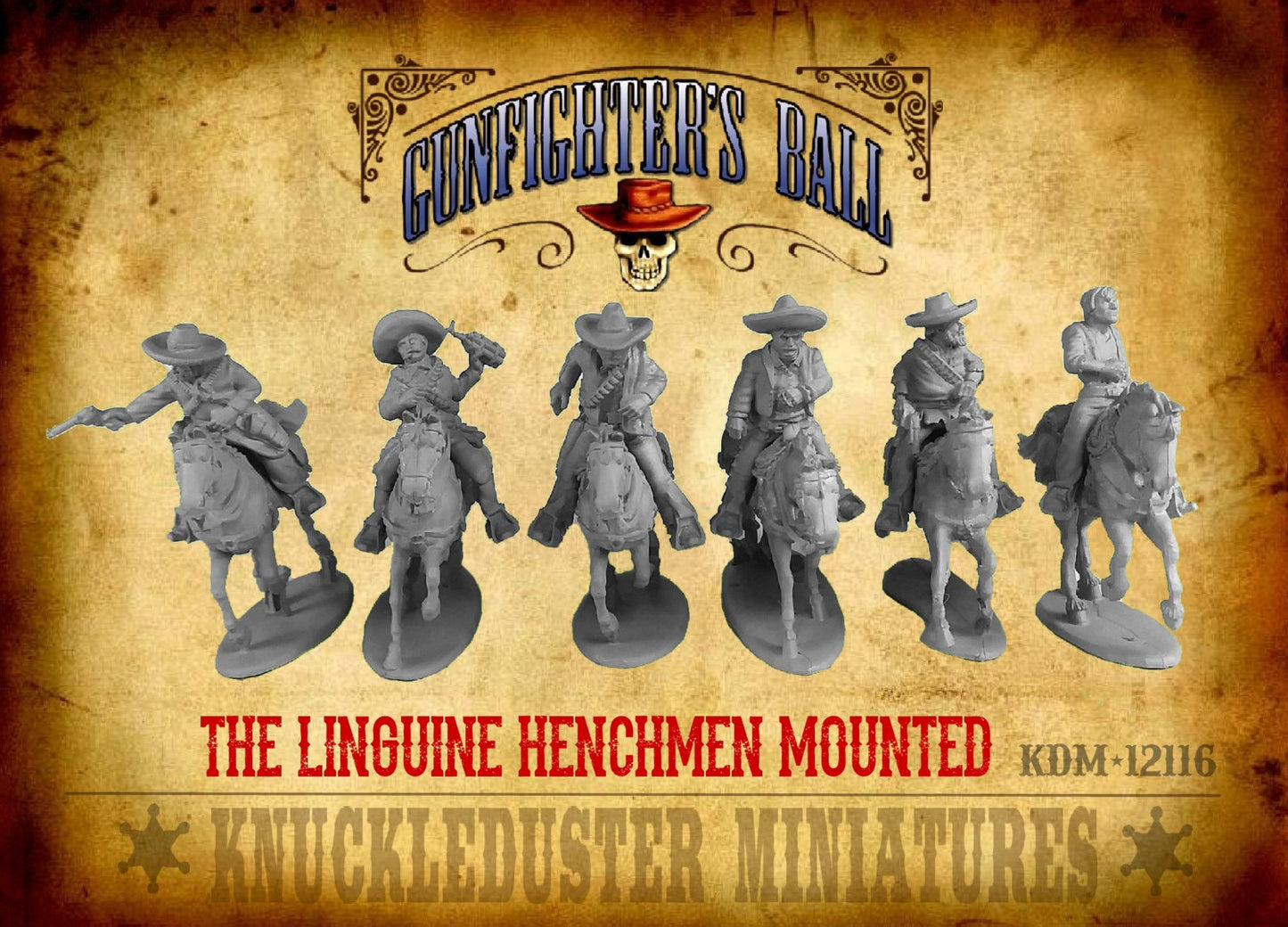 Mounted Linguine Western Henchmen