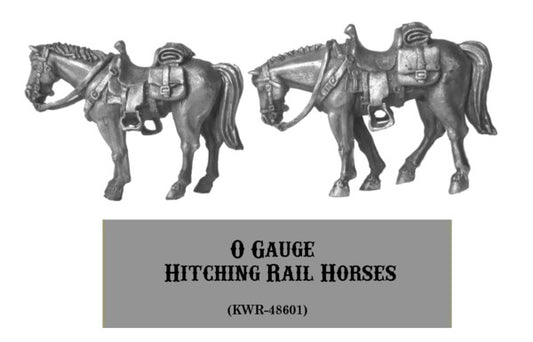 O-Gauge Hitching Rail Horses