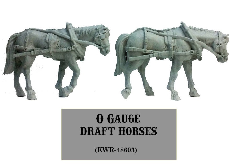 O-Gauge Draft Horses