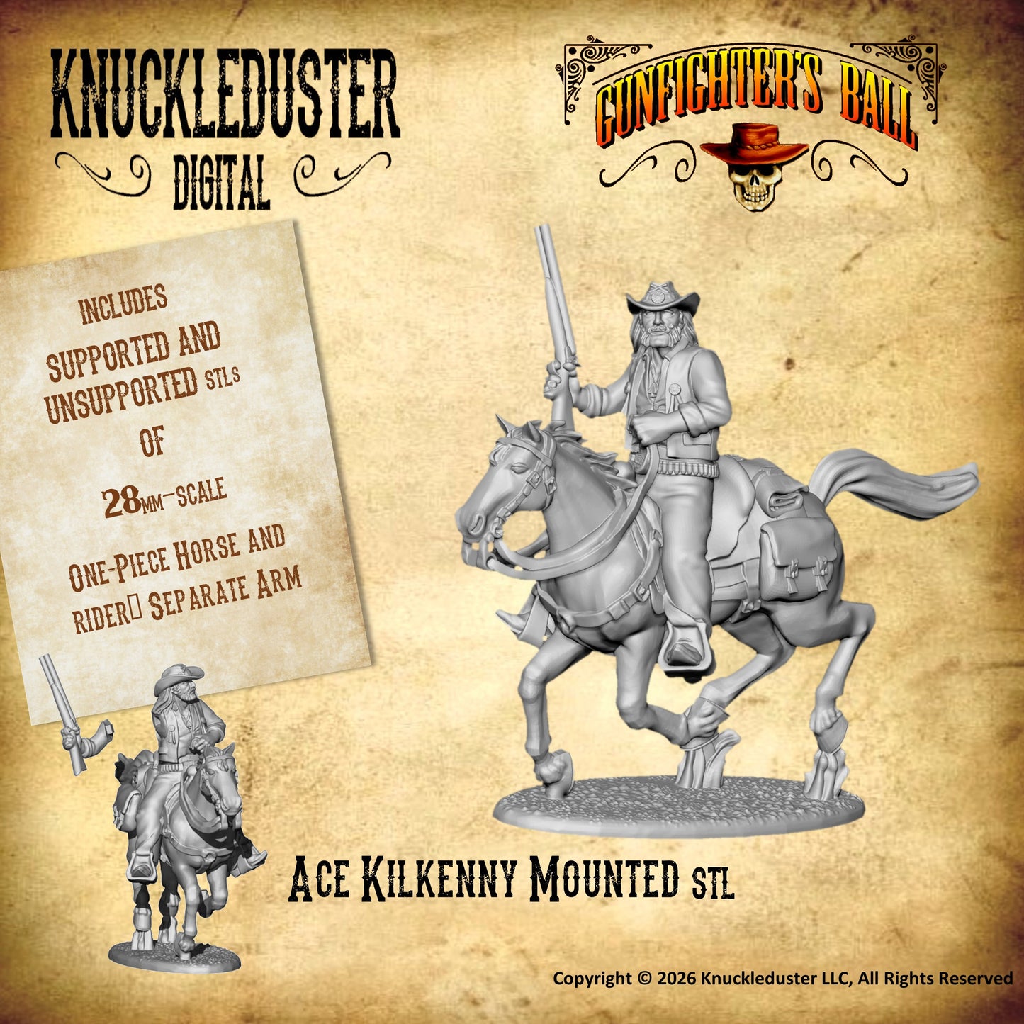 Ace Kilkenny Mounted (STL)
