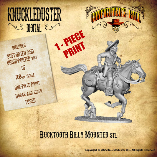 Bucktooth Billy Mounted (STL)