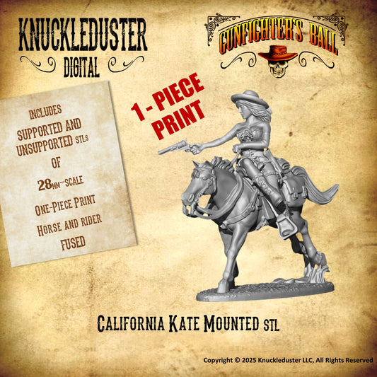 California Kate Mounted (STL)