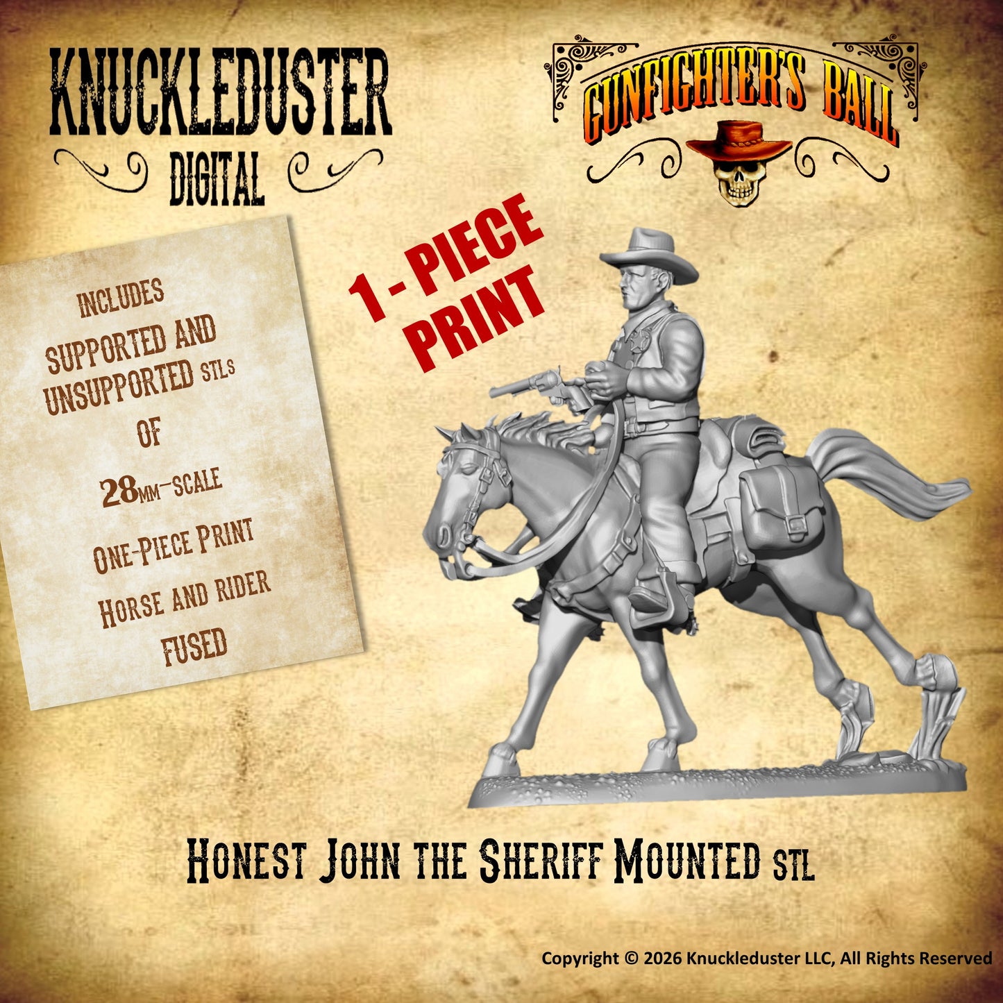 Honest John Mounted STL