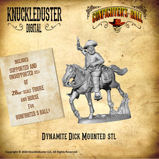 Dynamite Dick Mounted (STL)