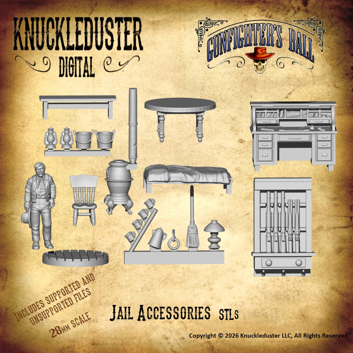 Jail Accessories STLs