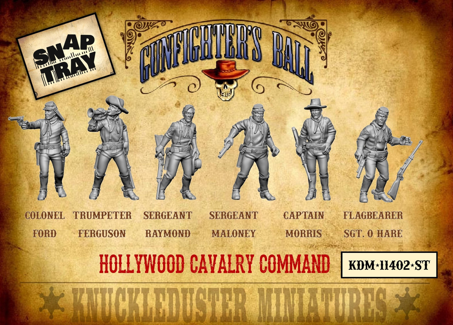Hollywood Cavalry Command SNAP TRAY!