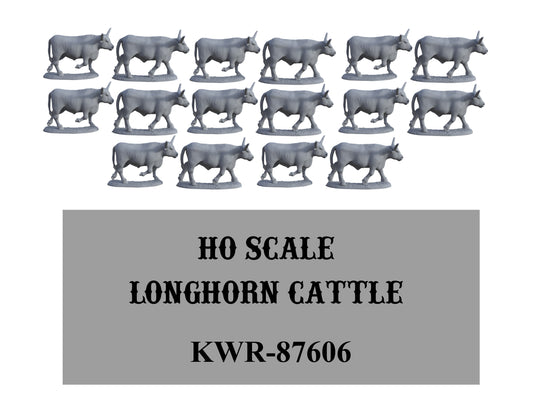 HO-Scale Longhorn Herd