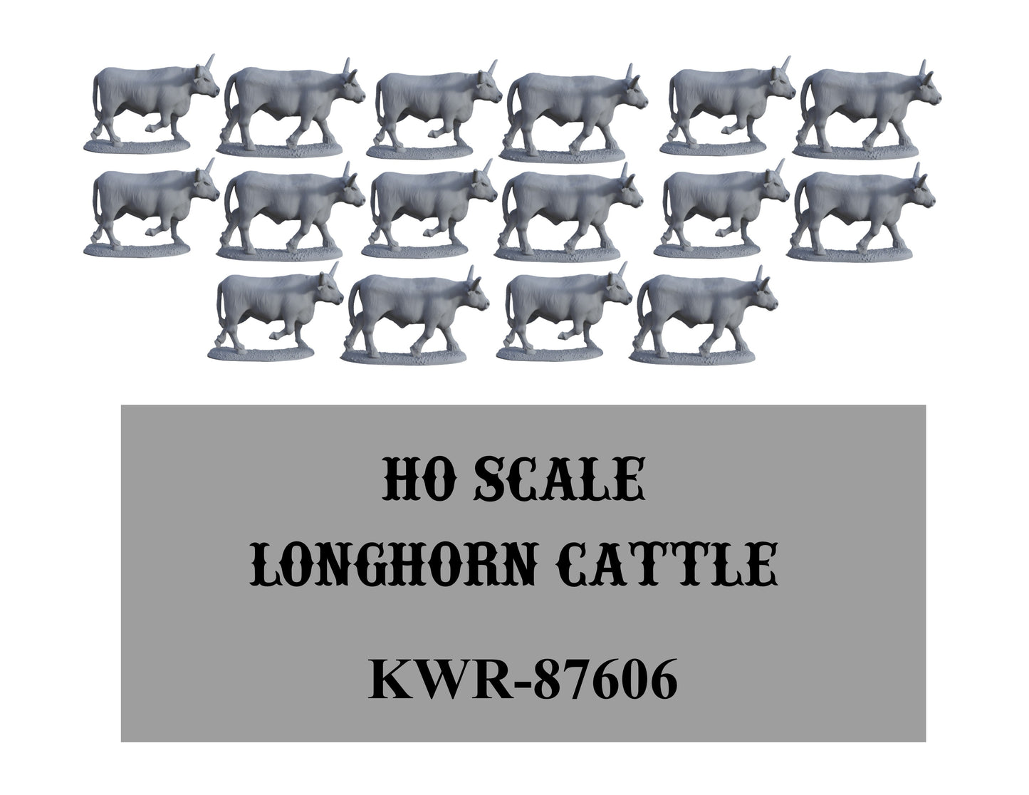 HO-Scale Longhorn Herd