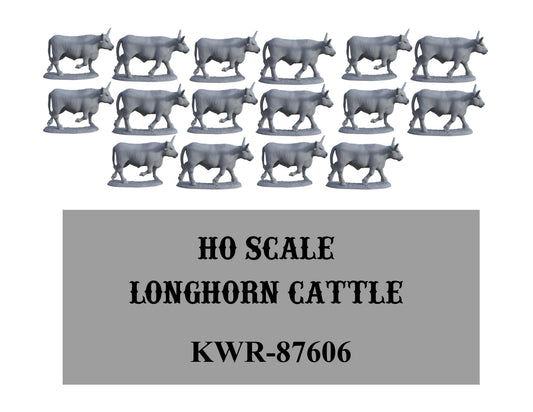 HO-Scale Longhorn Herd