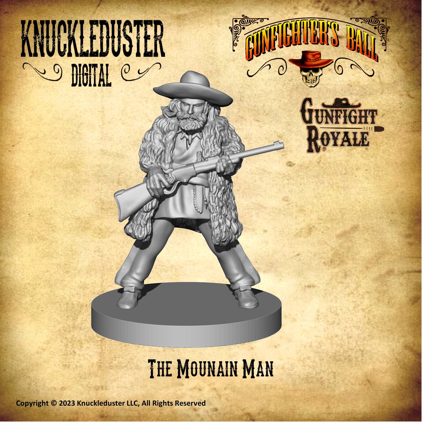 Gunfighter's Ball Mountain Man (STLs)