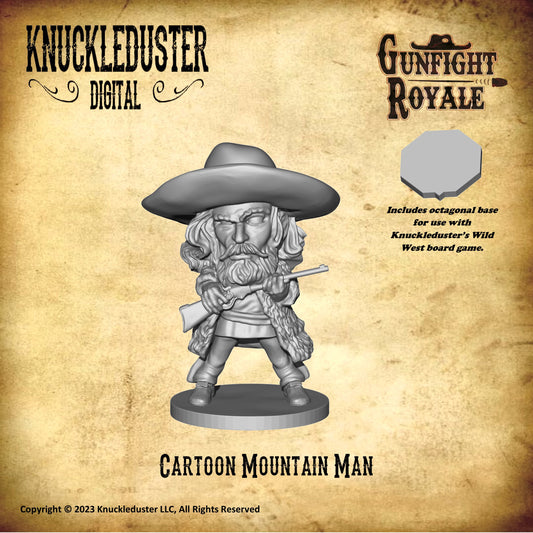 Gunfight Royale Cartoon Mountain Man STL