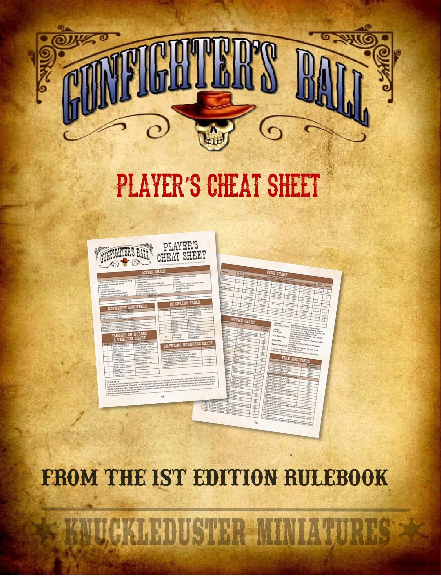 Official Player's Cheat Sheets
