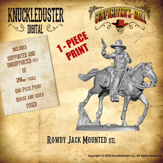 Rowdy Jack Mounted (STL)