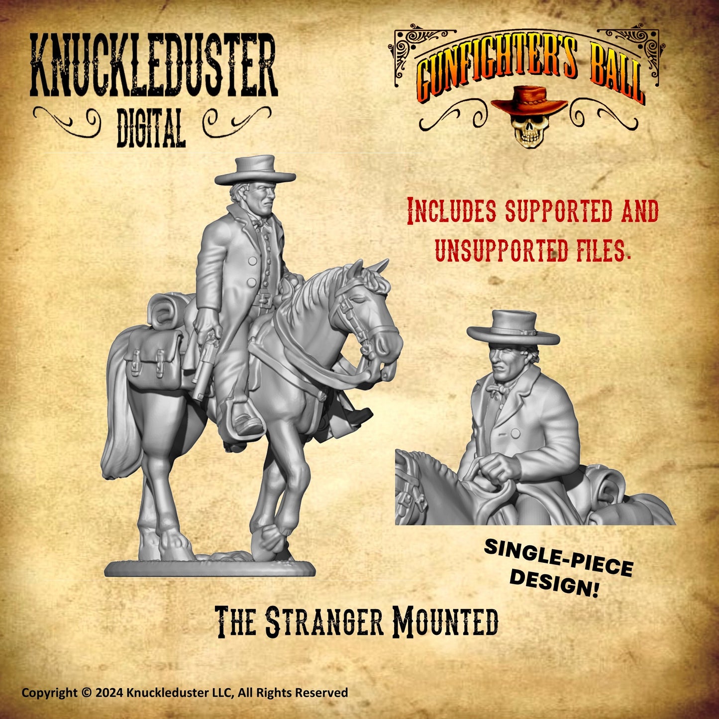 The Stranger Mounted (STL)