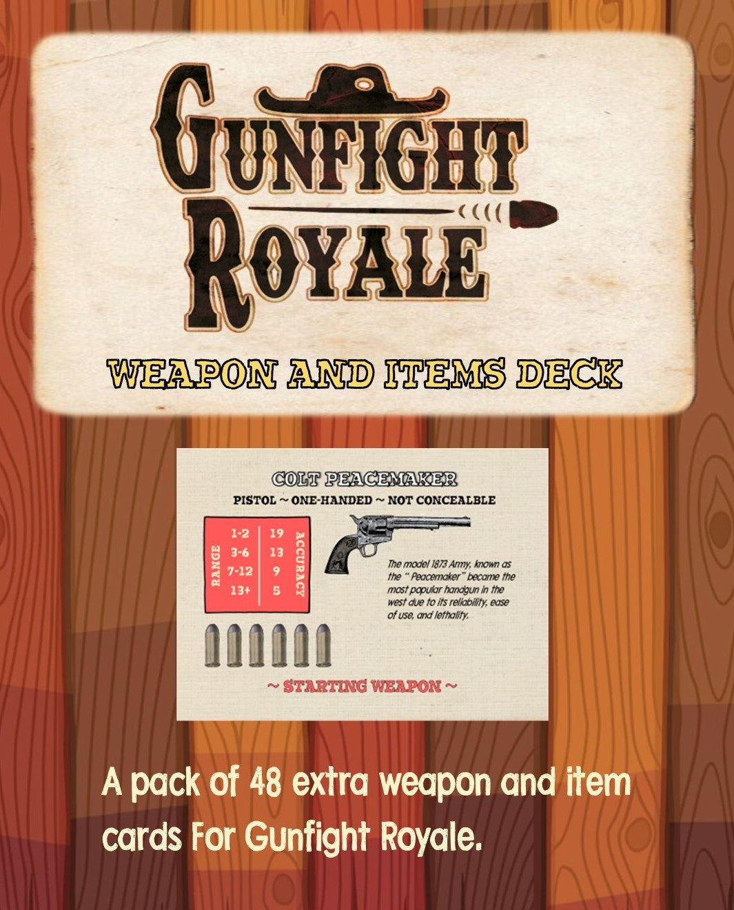 Gunfight Royale Extra Weapons and Items Card Deck