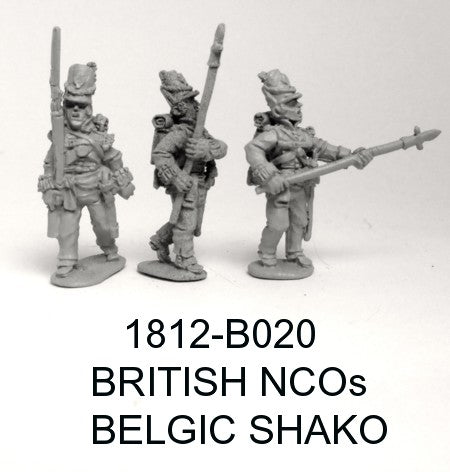 British NCOs in Belgic Shakos