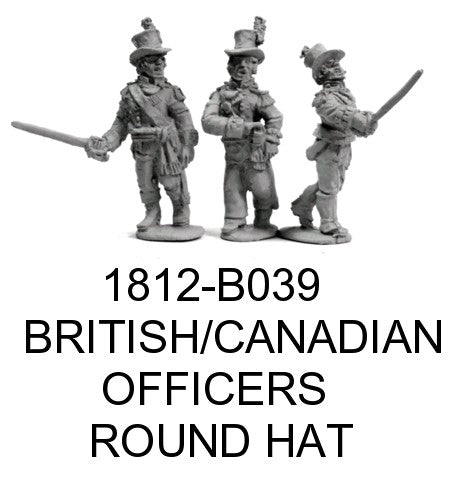 British Officers in Round Hats