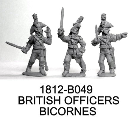 British Officers in Bicorns