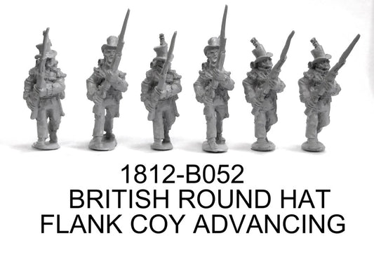 British Flank Company in Round Hat Advancing
