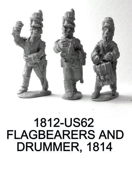 US Flagbearer and Drummer, 1814