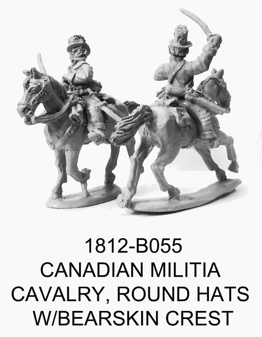 Canadian Militia Cavalry, Round Hat w/Crest