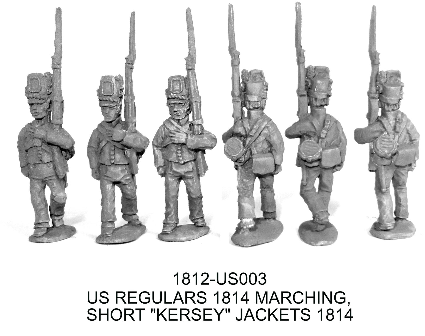 US Regulars 1814 in Short Jackets (Scott's Brigade) Marching "Support Arms"