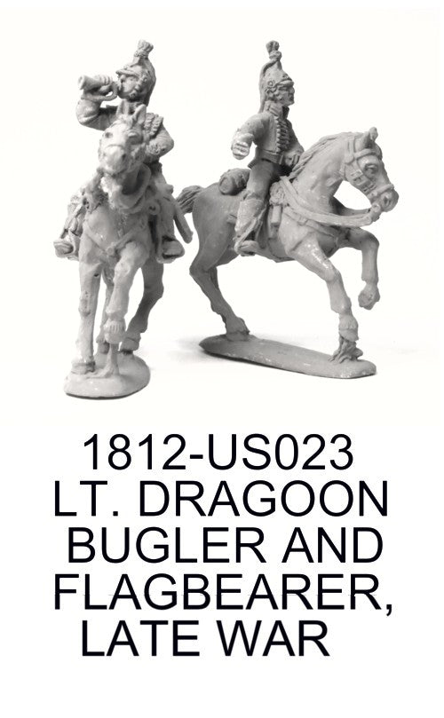 US Lt. Dragoon Bugler and Flagbearer