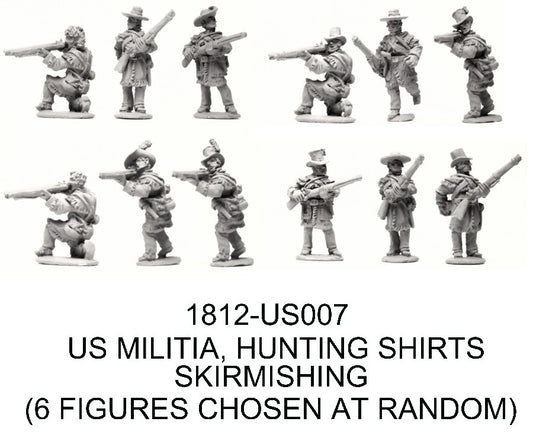 US Frontier Militia in Hunting Shirts Skirmishing