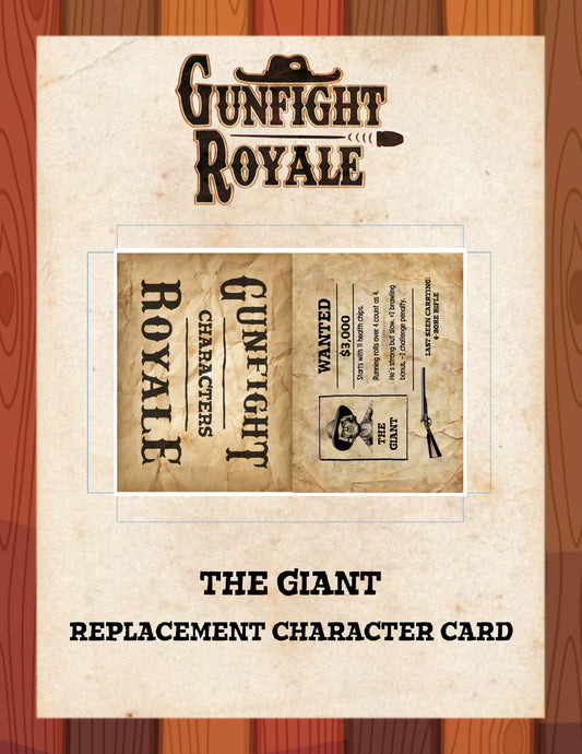 Gunfight Royale; Giant Card DIY Replacement