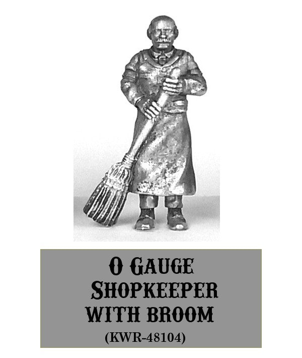 O-Gauge Shopkeeper w/Broom